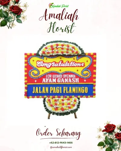 Bunga Papan Congratulation di Regunung